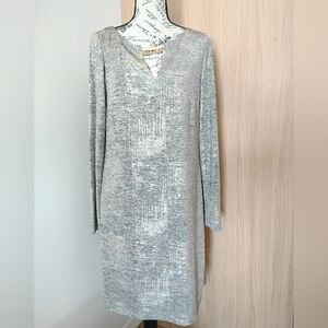 Vince Camuto Gold Shimmer Keyhole Dress 12